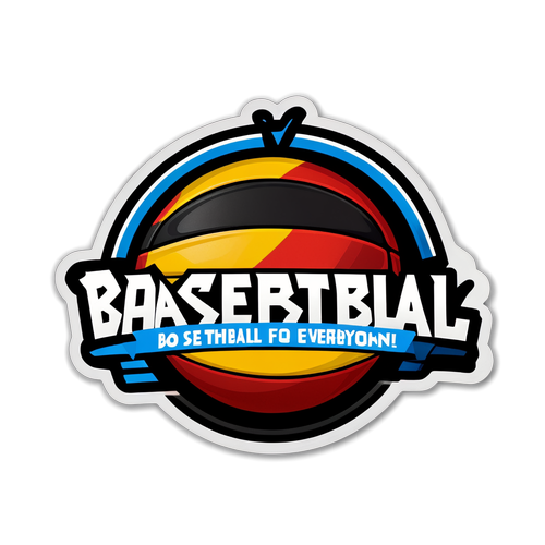 Basketball für alle! Das Flaggen-Sticker, das die Herzen der Fans im Sturm erobert!