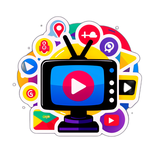 वीडियो वायरल थिम स्टिकर