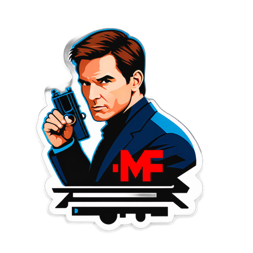 Adesivo Minimalista Mission Impossible