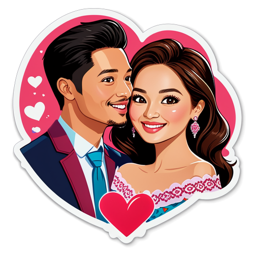 Cinta Fazura dan Fattah Amin: Sticker Romantis Penuh Warna dan Hati!