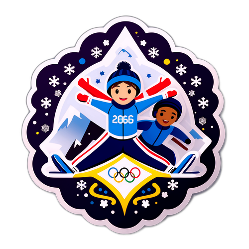 2026 Kış Olimpiyatları Temalı Çıkartma