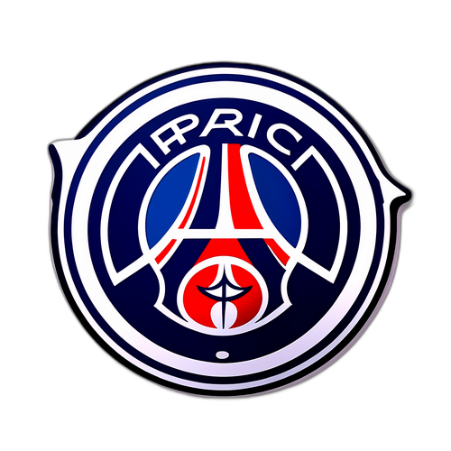 Анимированная наклейка с логотипами PSG и Реала