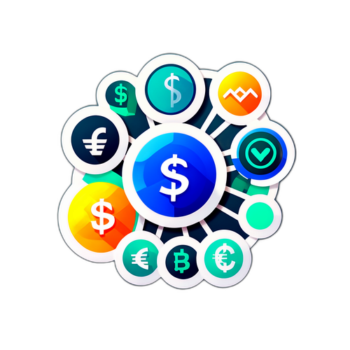 Наклейка с визуализацией денежного перевода