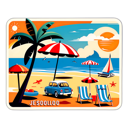 Adesivo Retro per Jesolo