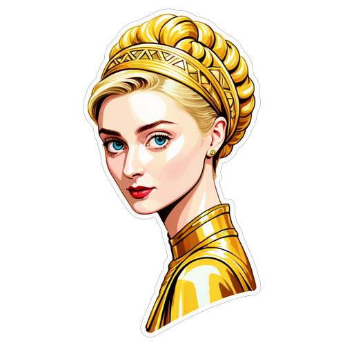 Regal Radiance: The Elizabeth Debicki Sticker