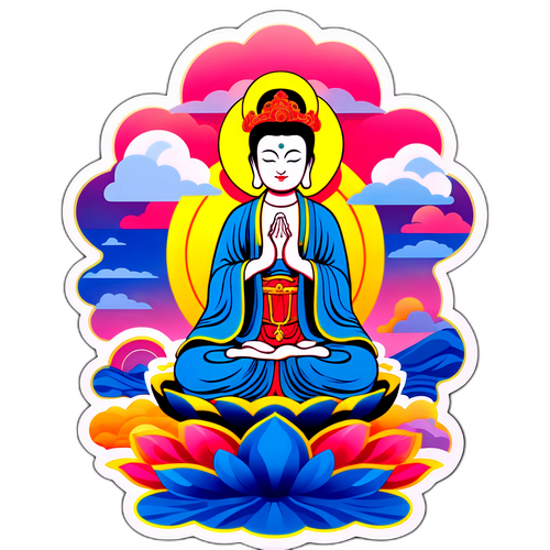 宁静的云南观音和海峡两岸的和谐象征