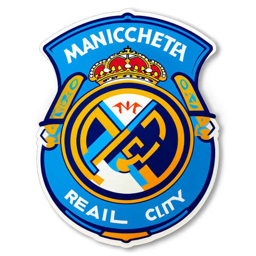 Design en sticker med Real Madrid og Manchester City