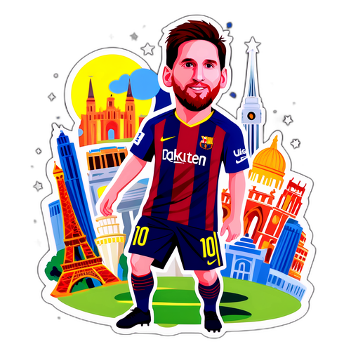 O reprezentare fantezistă a lui Messi