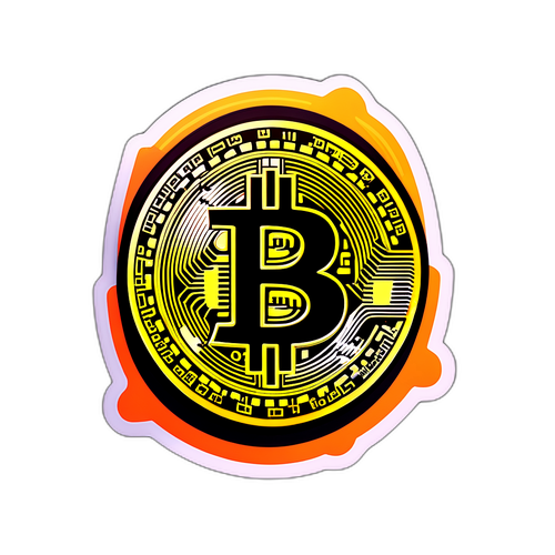 Interaktiver Bitcoin Preis Aufkleber