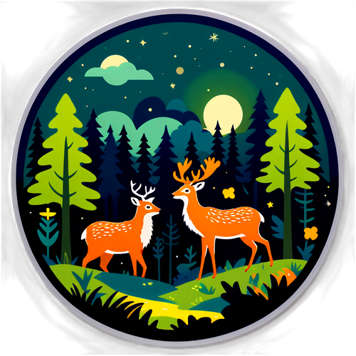 Suomen metsä yön taika