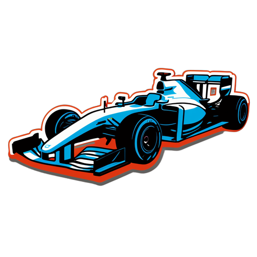 Sticker ya Gari la Mbio la Formula 1