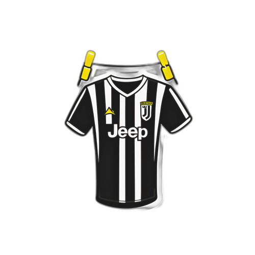 Jersey ya Juventus kwenye Kamba ya Kuoshwa