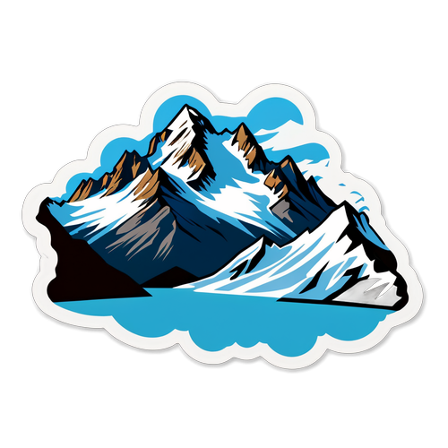Sticker Dramatis Alps Switzerland