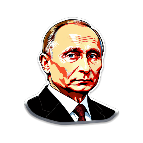 Gegaran Global: Sticker Putin di Latar Belakang Ukraine yang Menggugah Ketegangan!