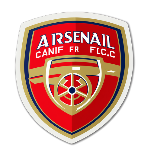 Desain Minimalis Arsenal F.C.: Logo Meriam yang Memukau dalam Gaya Modern!