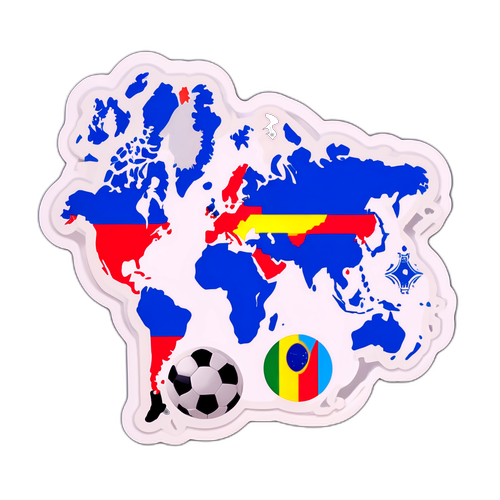 Dinamikong Sticker ng Mapa ng Mundo para sa Qualifiers ng World Cup