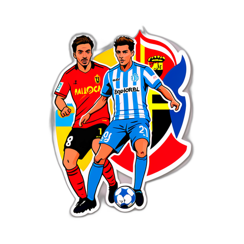 Sticker care celebrează meciul Espanyol - Mallorca
