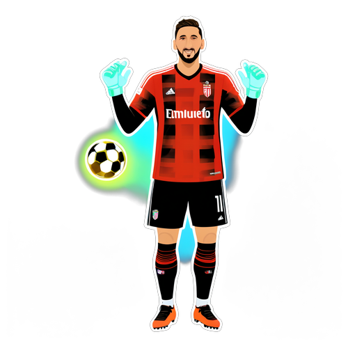Gianluigi Donnarumma dalam Pose Simpan Ikonik