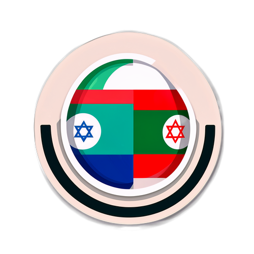 İsrail ve İran'ı Yansıtan Göz Alıcı Sticker