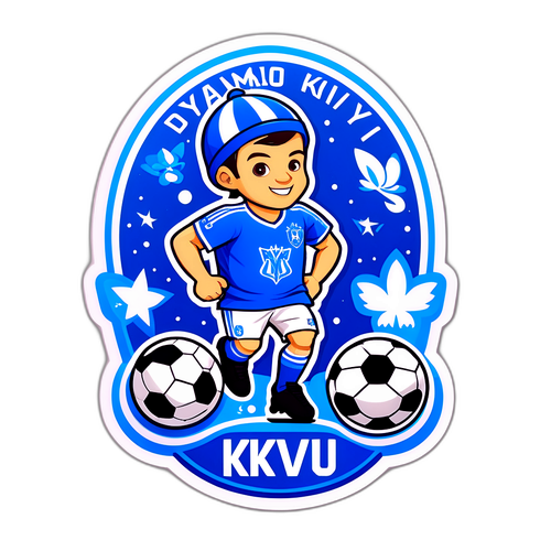 Стікери з Динамо Київ у веселому стилі