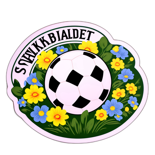 Elegant klistremerke for Svenska Dagbladet