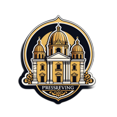 Elegant na Disenyo para sa Sticker ng Monte de Piedad