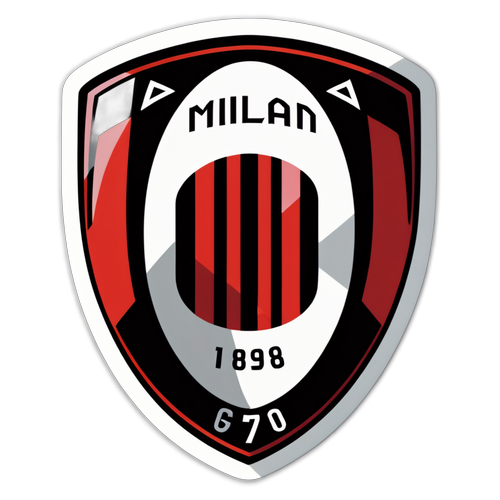 Sticker dedicat echipei AC Milan