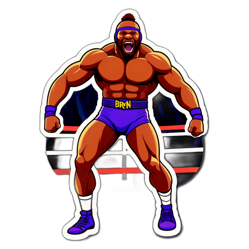 Bron Breakker Roaring in Wrestling Gear