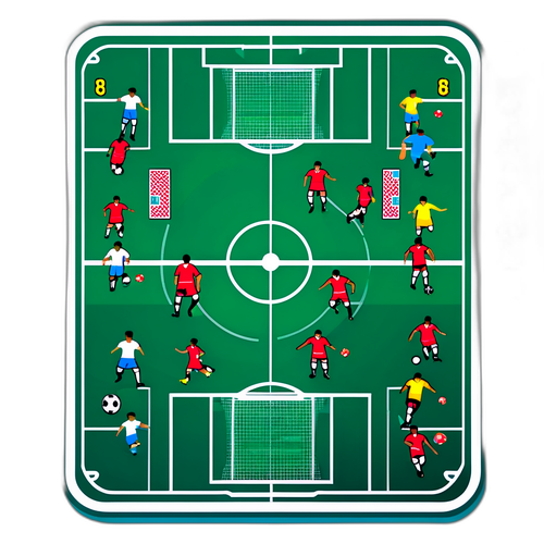 Design Intricato di un Campo da Calcio