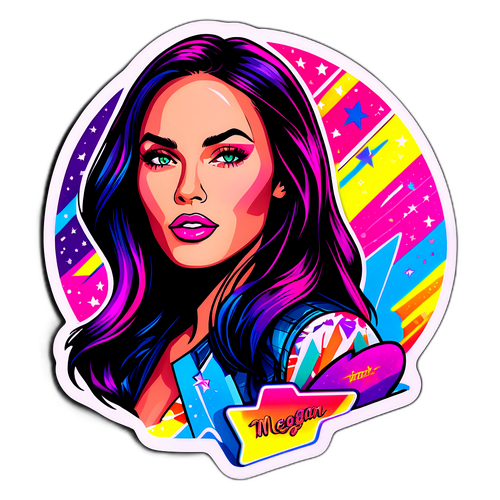 Glamorous Megan Fox Sticker
