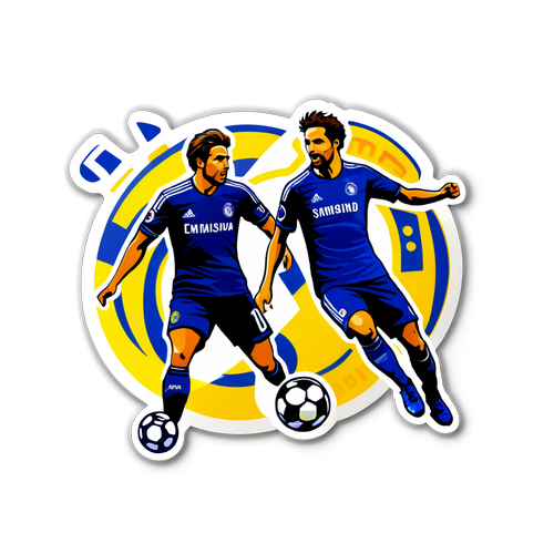 Fodboldens Vildeste Kamp! Real Madrid vs. Chelsea - Scarlet Action Stickers, du IKKE må gå glip af!