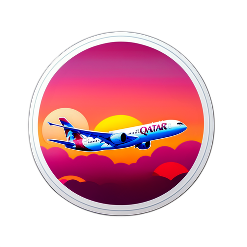 कतर एयरवेज का elegante विमान