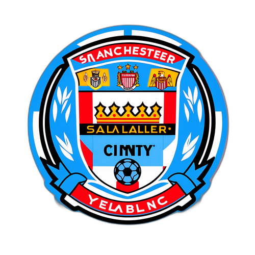 맨체스터 시티와 선덜랜드의 매치를 기념하는 스티커