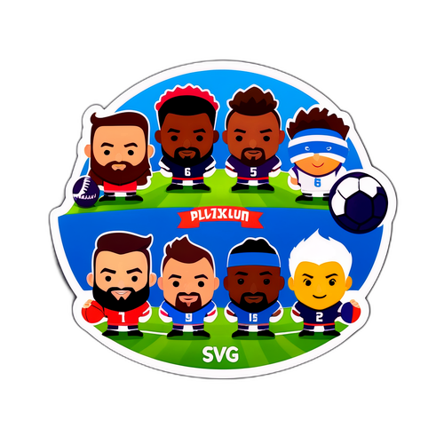 Sticker ya Mpira wa Kikosi cha Ndoto