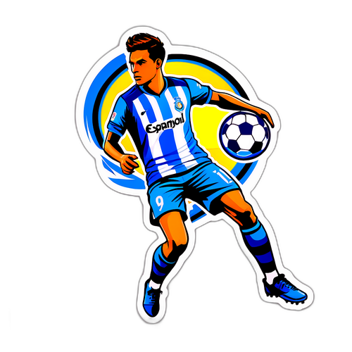 Nhãn dán bóng đá với logo Espanyol