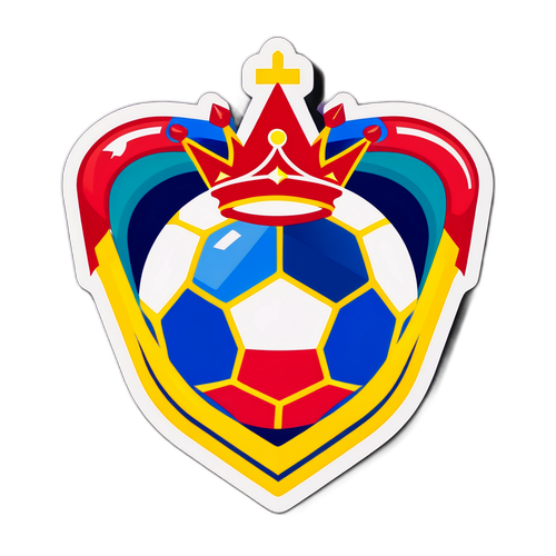 크리스탈 팰리스를 상징하는 왕관과 축구공 디자인