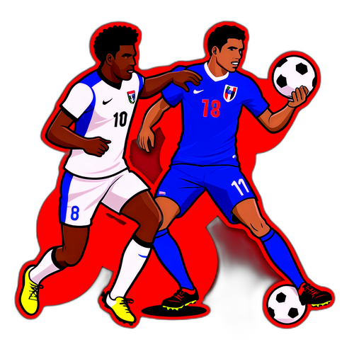 Bóng đá thể hiện tinh thần thể thao giữa các cầu thủ Costa Rica và Cộng hòa Dominican