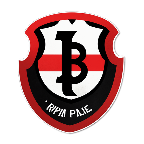 Adesivo Minimalista do Logo do River Plate