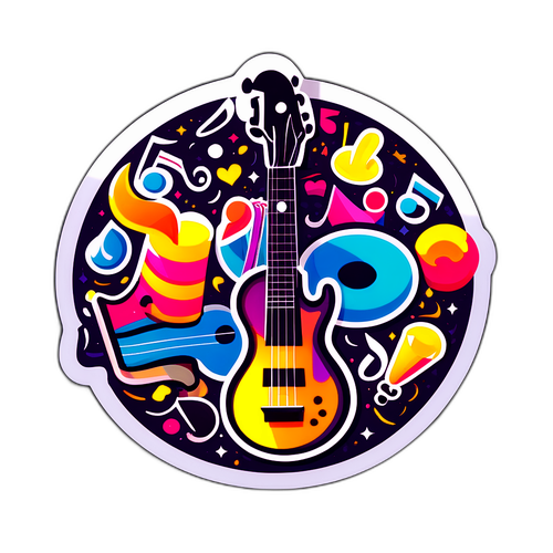 音楽の喜びステッカー