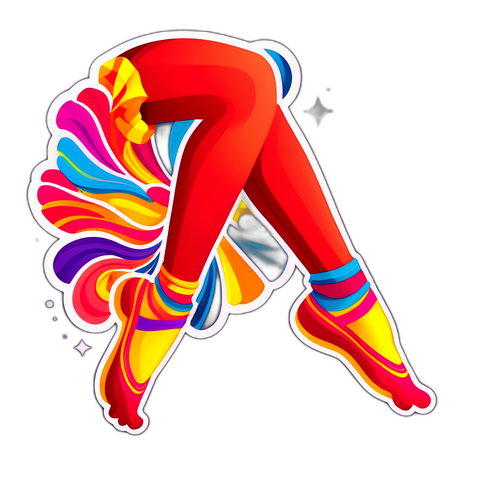 Tanssijan jalkojen taiteellinen esitys