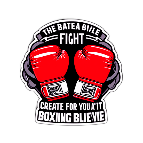 Motivational Boxing Sticker