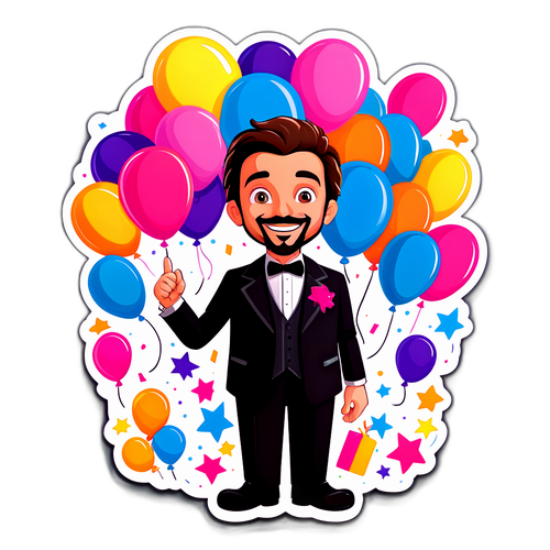 Enzo Miccio alla festa elegante