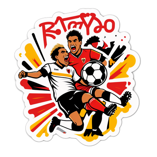 Stiker Pertandingan Sepak Bola Rayo Vallecano vs Valencia