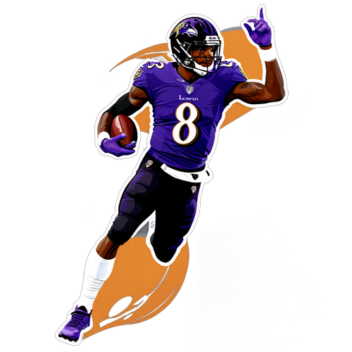 Baltimore Ravens Lamar Jackson Action Sticker