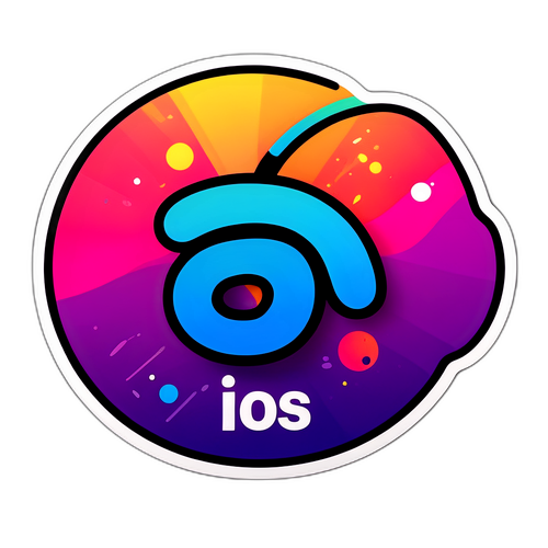 סטיקר צבעוני של iOS 26