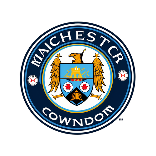 Manchester City Klistermärke 'Blue Moon'