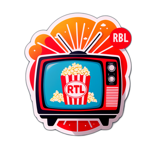 Retro TV matrica RTL logóval
