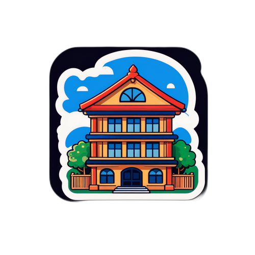 みずほ銀行支店のかわいいデフォルメ建物