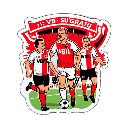 Stiker Vintage VfB Stuttgart vs FC St. Pauli
