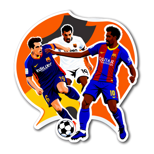 Valencia ve Barcelona Rivayeti Sticker